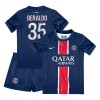 Officiële Voetbalshirt + Korte Broek Paris Saint-Germain Lucas Beraldo 35 Thuis 2024-25 - Kids